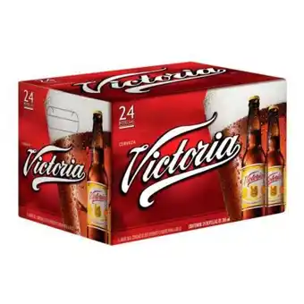 Cerveza oscura victoria caja con 24 botellas de 355 ml