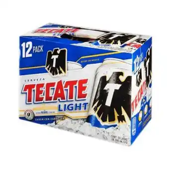 Sam's Club Cerveza clara tecate light 12 latas de 355 ml c/u oferta
