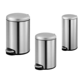 Sam's Club Bote de basura eko maggey plata 3 pzas oferta