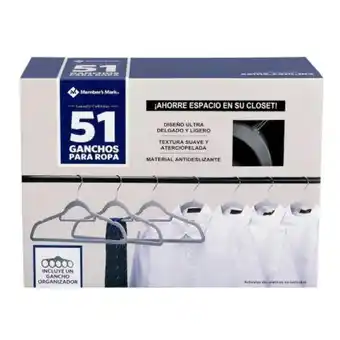 Sam's Club Ganchos member's mark gris 51 pzas oferta