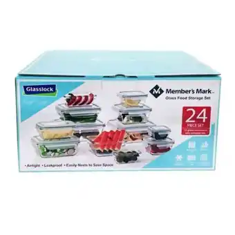 Sam's Club Contenedores member's mark glasslock con 24 pzas oferta