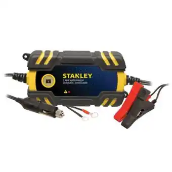 Cargador de baterías stanley impermeable de 2 amp