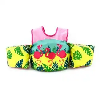 Chaleco con flotis paddle pals flamingo