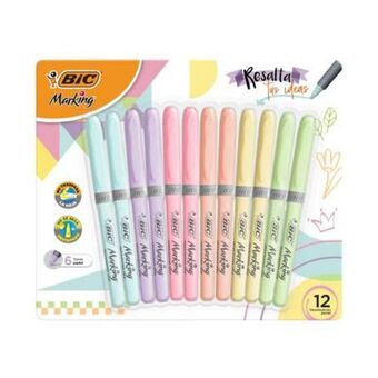 Sam's Club Resaltadores bic marking pastel 12 pzas oferta