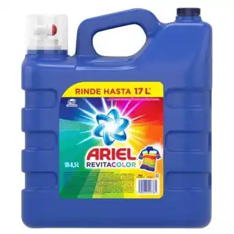 Detergente líquido ariel revitacolor 8.5 l