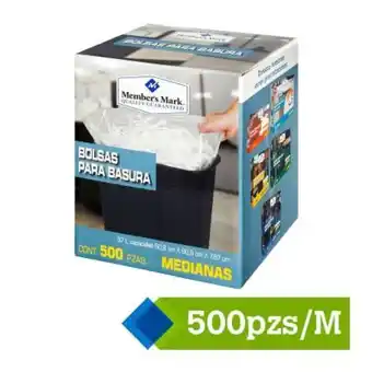 Sam's Club Bolsas para basura member's mark medianas 500 pzas oferta