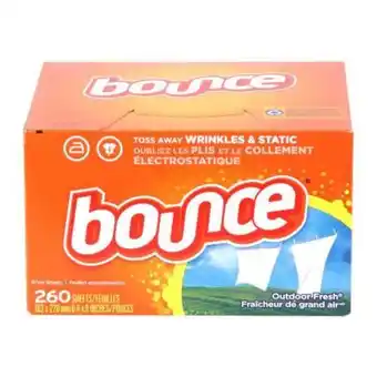 Toallas suavizantes bounce con 260 pzas
