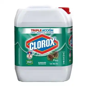 Blanqueador líquido clorox pino 10 l