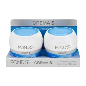 Crema facial pond's crema s 2 pzas de 400 g c/u
