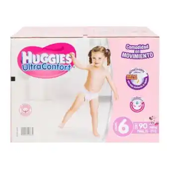 Sam's Club Pañales etapa 6 huggies ultraconfort niña 90 pzas oferta