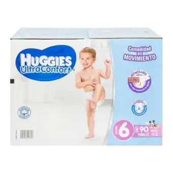 Sam's Club Pañales etapa 6 huggies ultraconfort niño 90 pzas oferta