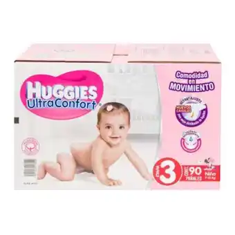 Sam's Club Pañales etapa 3 huggies ultraconfort niña 90 pzas oferta
