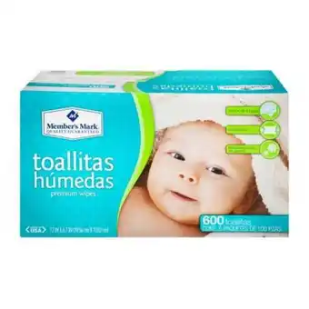 Sam's Club Toallitas húmedas member's mark 600 pzas oferta