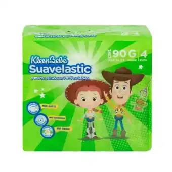 Pañales kleen bebé suavelastic grande 90 pzas