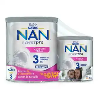 Fórmula infantil nan confort 3 de 1.5 kg + 1 lata de 400 g