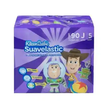 Pañales kleen bebé suavelastic jumbo 90 pzas