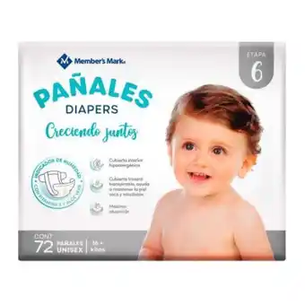 Sam's Club Pañales etapa 6 member's mark 72 pzas oferta