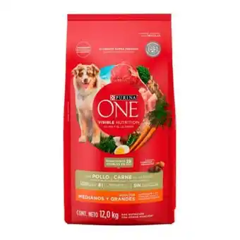 Sam's Club Alimento para perro purina one pollo y carne 12 kg oferta