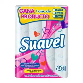 Papel higiénico suavel con 40 rollos
