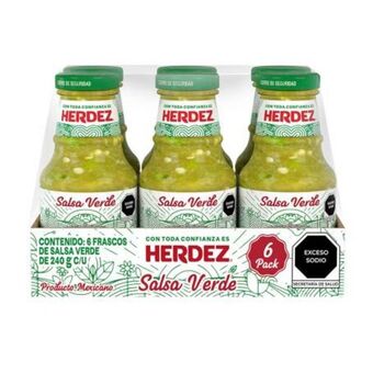 Sam's Club Salsa verde herdez 6 pzas de 240 g c/u oferta