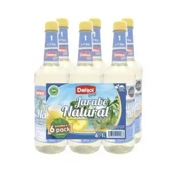 Jarabe natural delsol 6 pzas de 1 l