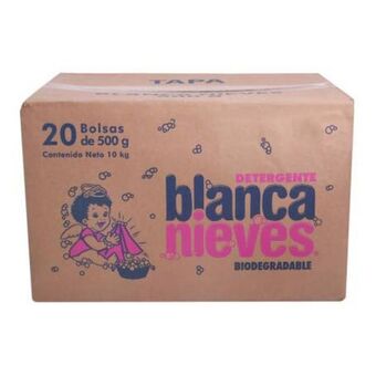 Detergente en polvo blanca nieves 20 pzas de 500 g