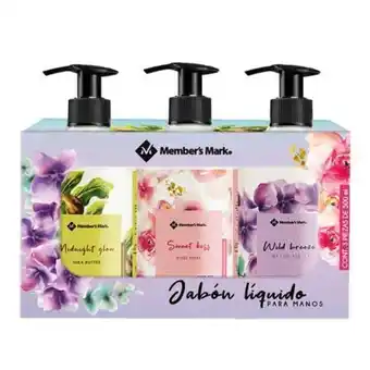 Sam's Club Jabón líquido para manos member's mark 3 pzas de 500 ml c/u oferta