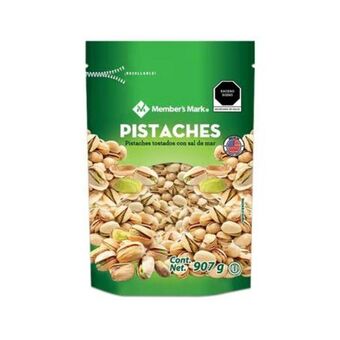 Pistaches tostados member's mark con sal de mar 907 g