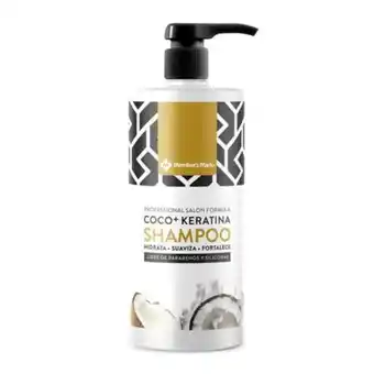 Sam's Club Shampoo member's mark coco + keratina 946 ml oferta