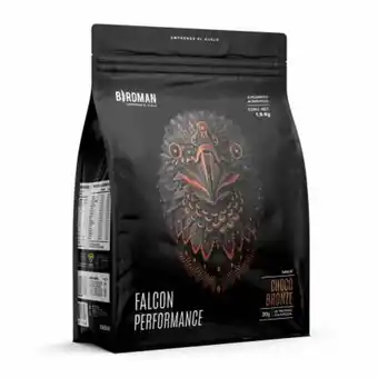 Proteína vegetal en polvo birdman falcon performance sabor choco bronze 1.9 kg