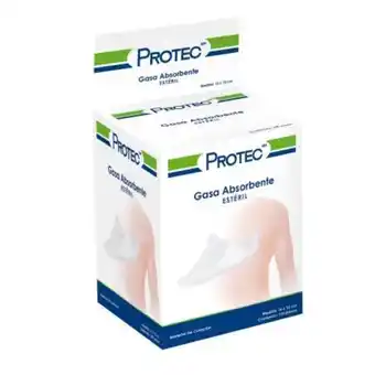 Gasas absorbentes protec estériles 10x10 cm 100 pzas
