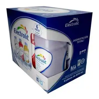 Sam's Club Suero rehidratante electrolit fresa/mora azul/manzana 6 pzas de 625 ml c/u oferta