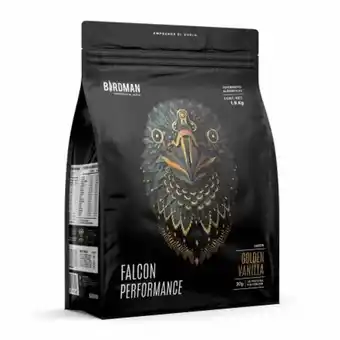 Proteína vegetal en polvo birdman falcon performance sabor golden vanilla 1.9 kg