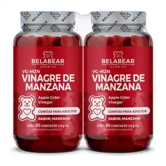 Suplemento alimenticio belabear solanum vinagre de manzana 180 gomitas