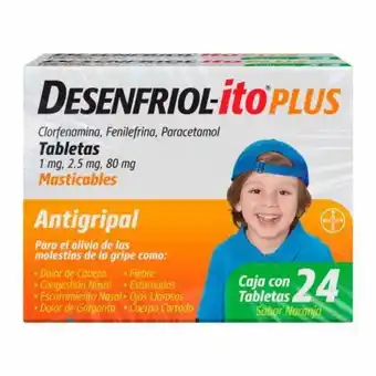 Sam's Club Tabletas masticables desenfriol -ito plus 48 pzas oferta