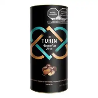 Almendras turin zero con chocolate amargo 500 g