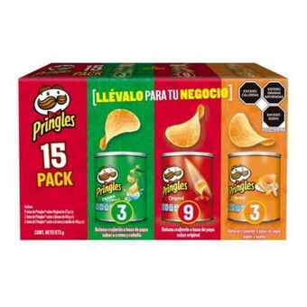Pringles mix 15 pzas de 37 y 40 g c/u