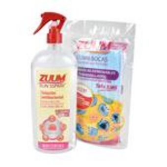 Paquete de zuum klin sspray y cubrebocas de regalo