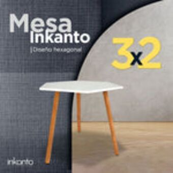Waldos Mesa inkanto hexagonal blanca ¡3x2! oferta