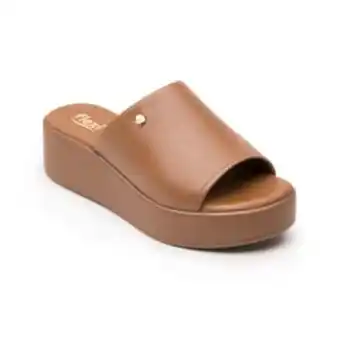 Sandalia con plataforma flexi para mujer estilo 115301 café