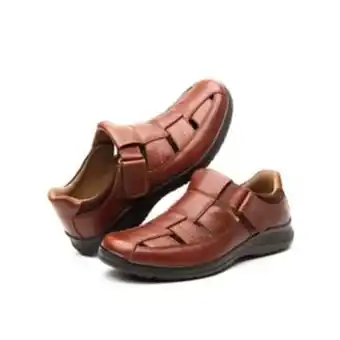 Flexi Sandalia urbana flexi con piel graneada para hombre - estilo 50807 tan oferta