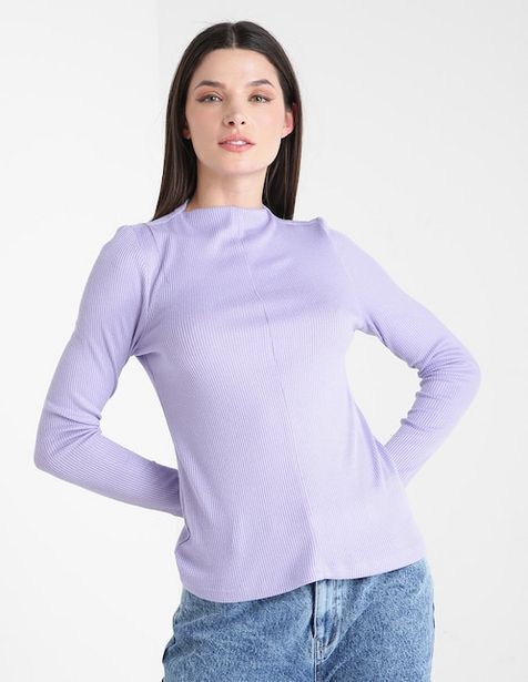 Blusa contempo manga larga oferta en Guess