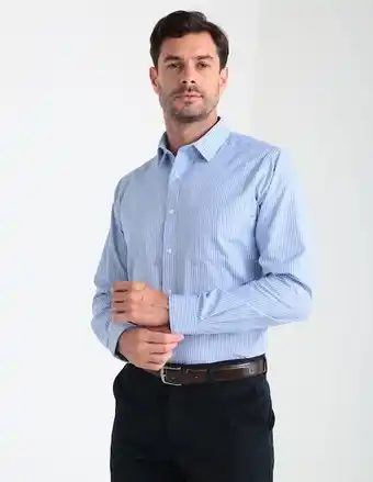Camisa de vestir gianfranco dunna corte regular a rayas