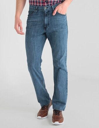 Jeans recto lee lavado stone wash para hombre