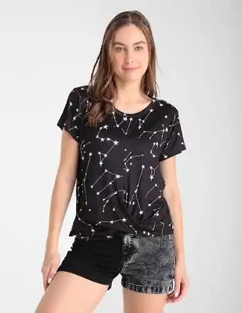Guess Playera non stop cuello redondo para mujer oferta