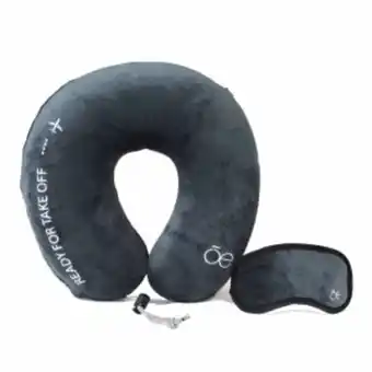 Almohada para cuello memory foam con antifaz linea cloe