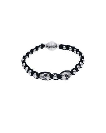 Joyerías Bizzarro Pulsera con aplicaciones de acero con zirconias para caballero oferta