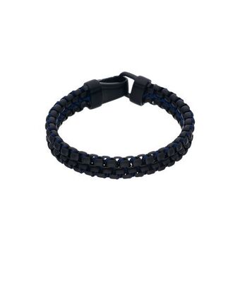 Joyerías Bizzarro Pulsera con aplicaciones de acero para caballero oferta