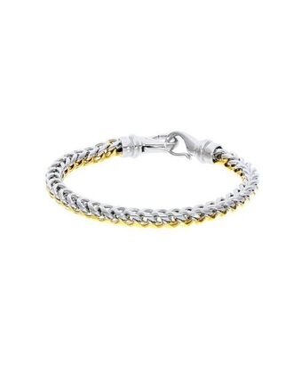 Joyerías Bizzarro Pulsera de acero combinado para caballero oferta