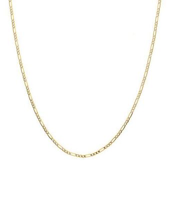 Joyerías Bizzarro Cadena de oro amarillo con diamantado platinado 14k cal 40 oferta
